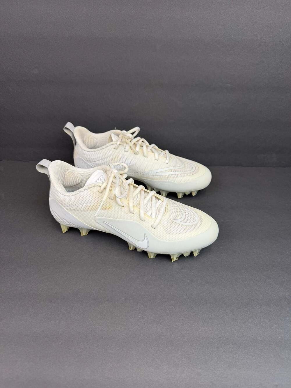 Nike Alpha Huarache 8 Pro White Lacrosse Cleats (CW4439-110) Men’s Size 7.5